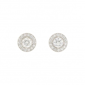 White Gold Diamond Earrings 0.84ct G-H/VS1